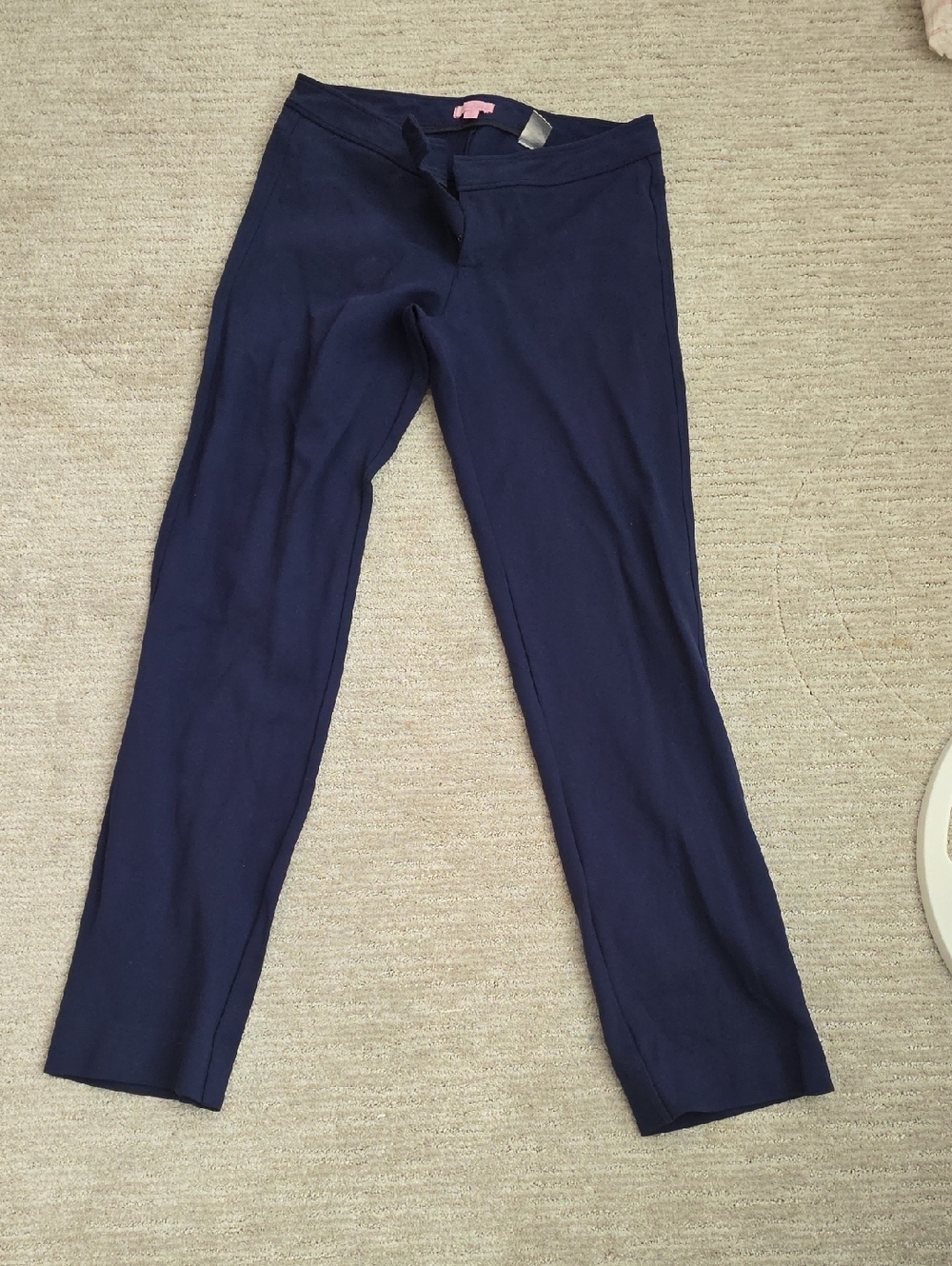 Lilly Pulitzer Straight-Leg Ponte Pants in Navy
